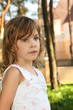 Portrait of little cute girl with curly hair Portrait of little cute girl with curly hair