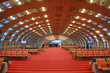 waiting room at Airport, red floor