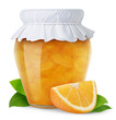 Orange jam isolated on white Orange jam isolated on white