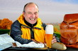 Wanderer bei der Rast