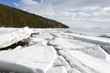 Sea ice is destroyed in the spring