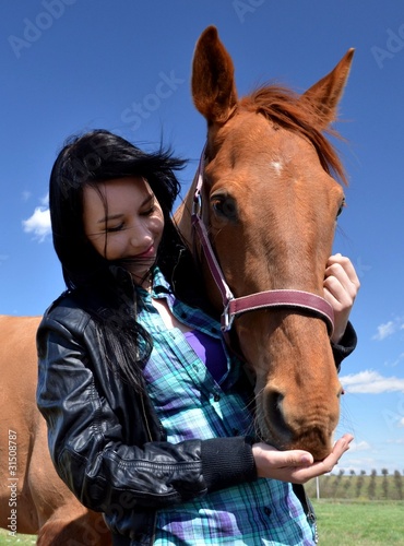 Photo: femme et amour de cheval femme et amour de cheval