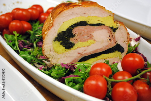 Photo: rollè di tacchino con frittata erbette e mortadella rollè di tacchino con frittata erbette e mortadella