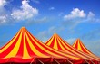 Circus tent red orange and yellow stripped pattern Circus tent red orange and yellow stripped pattern