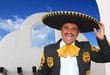 Charro mariachi portrait singing in mexican house Charro mariachi portrait singing in mexican house