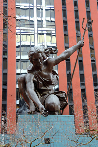 Photo: Statue Portlandia in Portland OR. Statue Portlandia in Portland OR.