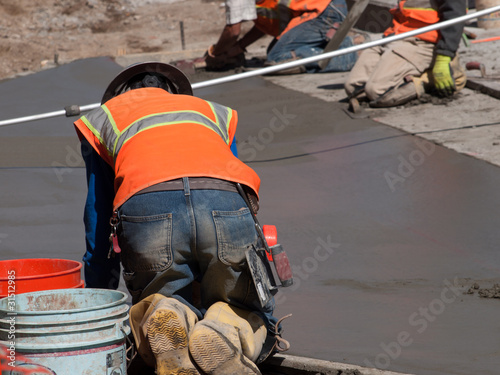 concrete road construction