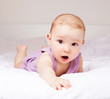 baby on the bed