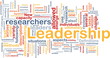 Leadership is bone background concept