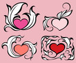 Abstract hearts