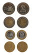 Dominican Coins Isolated on White