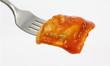 Ravioli on Fork