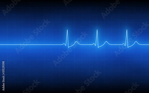 Illustration: heart beat monitor heart beat monitor