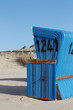 Blauer Strandkorb