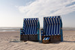 Blau Weiße Strandkörbe