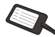 Black leather Luggage tag