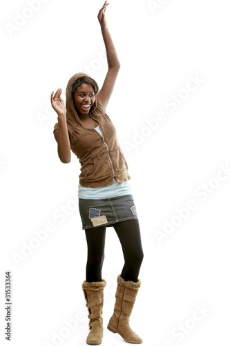 Photo: Girl With Mini Skirt And Hoodie Girl With Mini Skirt And Hoodie