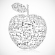 Vector: Illustration of education apple Illustration of education apple