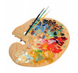 Artist Palette With Paintbrushes Artist Palette With Paintbrushes