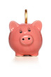Photo: Piggy Bank with Gold Coin Piggy Bank with Gold Coin