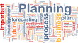 Planning is bone background concept