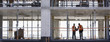 Construction workers standing together on construction site