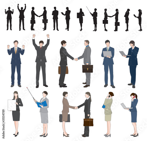 Vector: Businessman&Businesswoman Businessman&Businesswoman