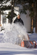 Man Using Snow Blower