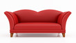 Illustrazione: red fashion couch red fashion couch