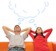 young couple dreaming