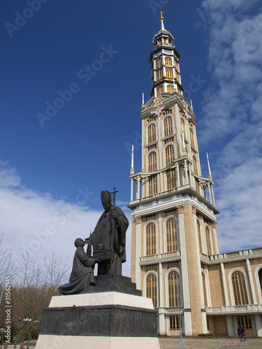 Photo: statue of Pope John Paul II in Lichen, Poland statue of Pope John Paul II in Lichen, Poland