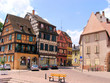 Picturesque square in the Alsatian city of Colmar, France Picturesque square in the Alsatian city of Colmar, France