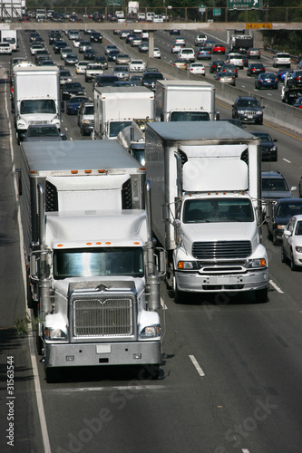 Photo: Traffic jam in Los Angeles Traffic jam in Los Angeles