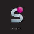 Logo letter S with circle # Vector Logo letter S with circle # Vector