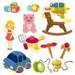 cartoon baby toy icon