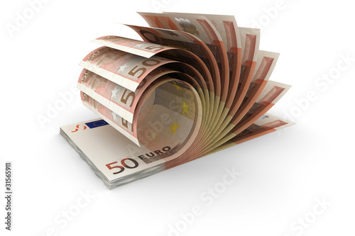 Illustration: 50 Euro Banknoten 50 Euro Banknoten