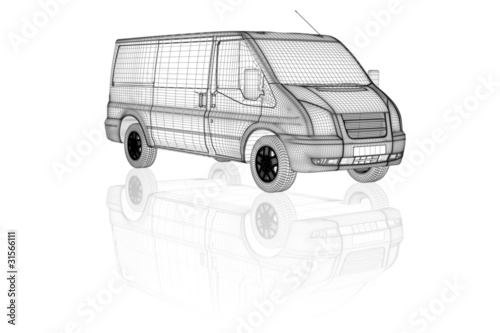 Illustration: Transporter II (wireframe) Transporter II (wireframe)