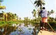 Houseboat tour through the backwaters of Kerala, India