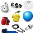 Vector fitness icons Vector fitness icons
