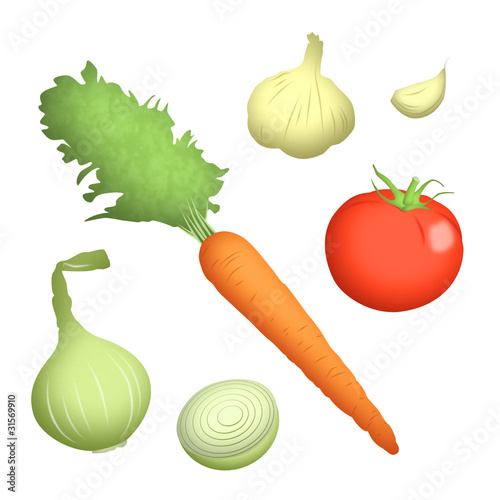 Illustration: Veggie Ingredients Veggie Ingredients