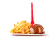 Currywurst mit Pommes