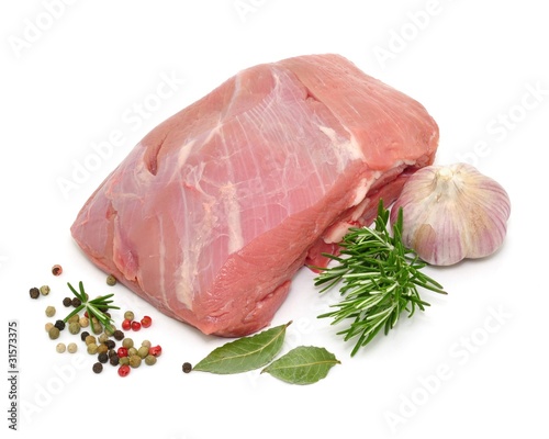 Photo: Knoblauch, Kalbfleisch Knoblauch, Kalbfleisch