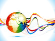 abstract colorful corporate background globe abstract colorful corporate background globe