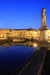 Prato della Valle market square in Padua, Italy at twilight