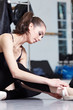 Attractive modern ballet dancer