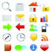 Web icon set. Vector