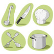 Vector set of kitchenware.