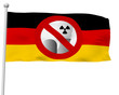 Fahne BRD AKW Verboten