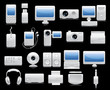 Media icon set. Vector Media icon set. Vector