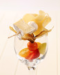 Cheese and fruit appetizer Cheese and fruit appetizer